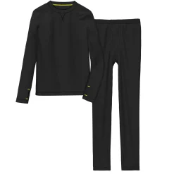 Boys Comfortech Stretch Poly 2 pc. Long Sleeve Crew & Pant Set
