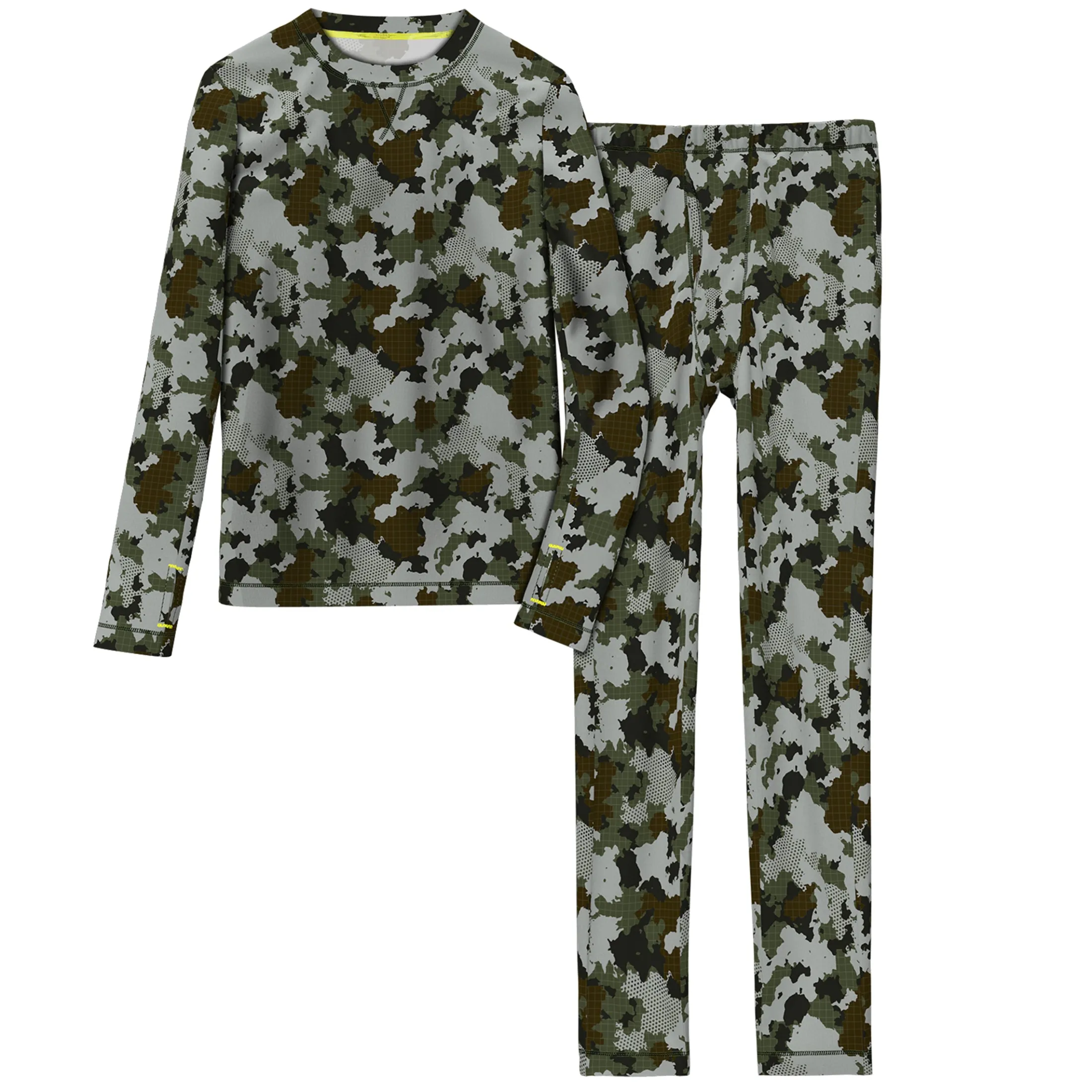 Boys Comfortech Stretch Poly 2 pc. Long Sleeve Crew & Pant Set