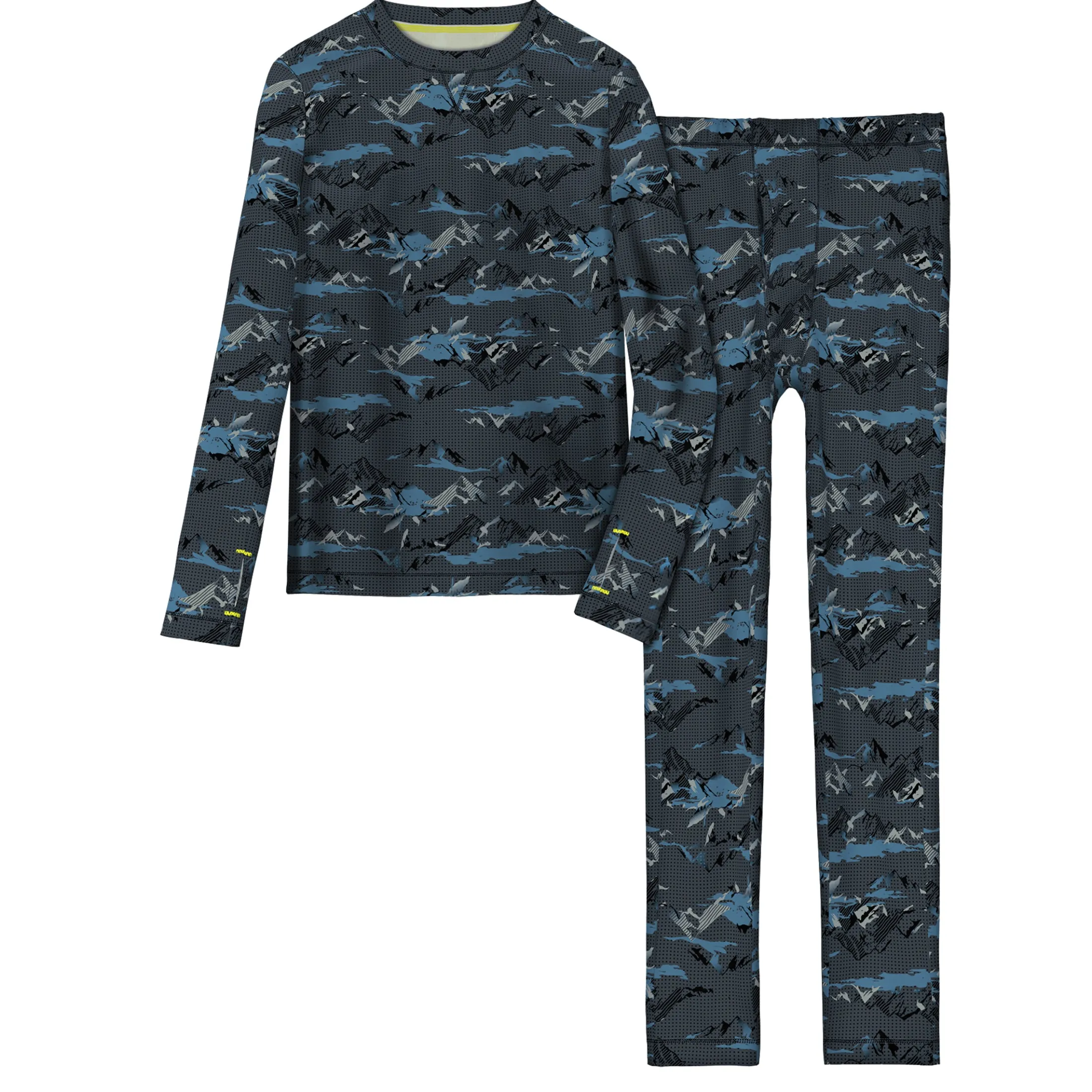 Boys Comfortech Stretch Poly 2 pc. Long Sleeve Crew & Pant Set