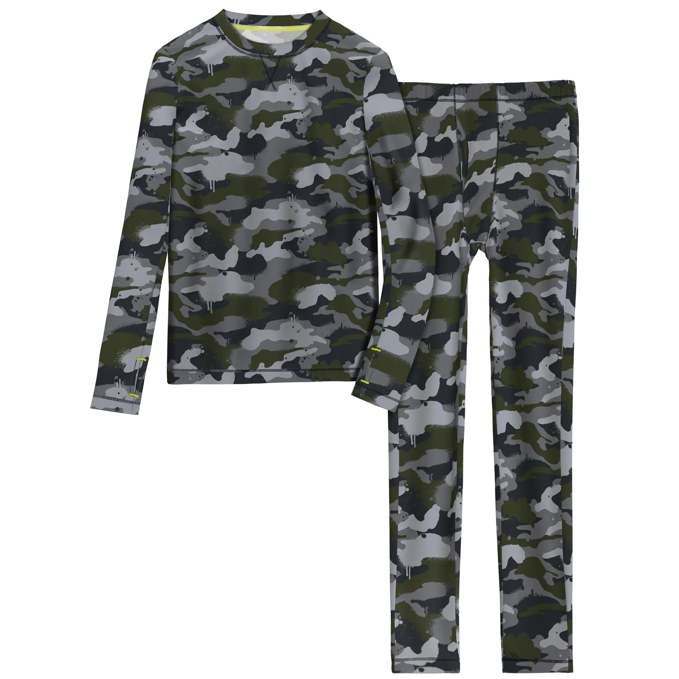 Boys Comfortech Stretch Poly 2 pc. Long Sleeve Crew & Pant Set