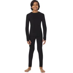 Boys Fleecewear With Stretch 2 pc. Long Sleeve Crew & Pant Set