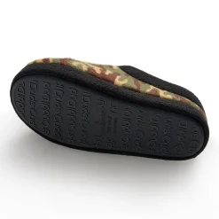 Boys Printed Camo Fleece Clog Slipper