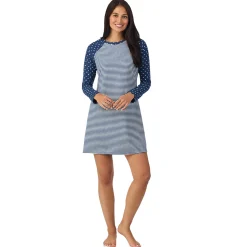 Brushed Mini Waffle Thermal Long Sleeve Sleepshirt