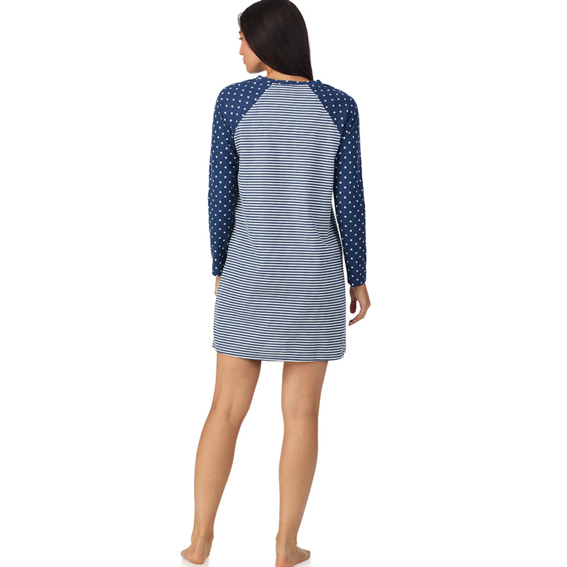 Brushed Mini Waffle Thermal Long Sleeve Sleepshirt