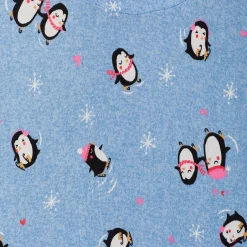 Brushed Sweater Knit Long Sleeve Top with Jogger 2-Pc Pajama Set