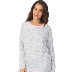Brushed Sweater Knit Long Sleeve Pajama Set
