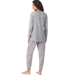 Brushed Sweater Knit Long Sleeve Pajama Set