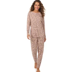 Brushed Sweater Knit Long Sleeve Pajama Set