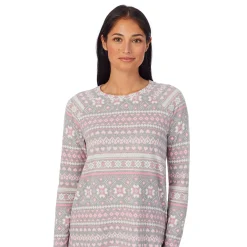 Brushed Sweater Knit Long Sleeve Pajama Set