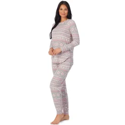 Brushed Sweater Knit Long Sleeve Pajama Set