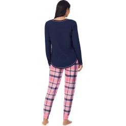 Brushed Sweater Knit Long Sleeve Pajama Set