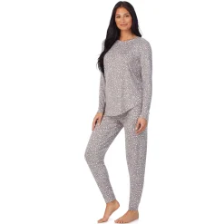 Brushed Sweater Knit Long Sleeve Pajama Set