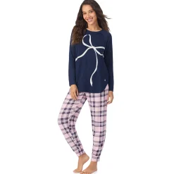 Brushed Sweater Knit Long Sleeve Pajama Set