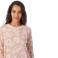 Brushed Sweater Knit Long Sleeve Sleepshirt