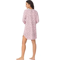 Brushed Sweater Knit Long Sleeve Sleepshirt