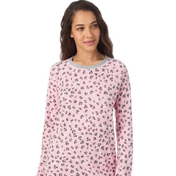 Brushed Sweater Knit Long Sleeve Sleepshirt