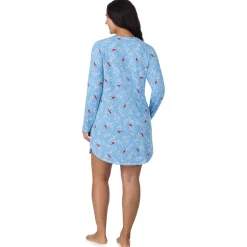 Brushed Sweater Knit Long Sleeve Sleepshirt PLUS