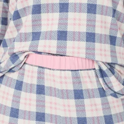 Brushed Sweater Knit Long Sleeve Top with Jogger 2-Pc Pajama Set PLUS