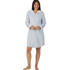 Chenille Zip Robe with Hood