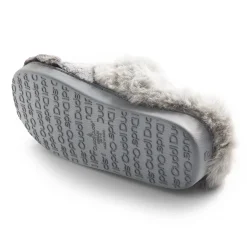 Colorblock Faux Fur Clog Slipper