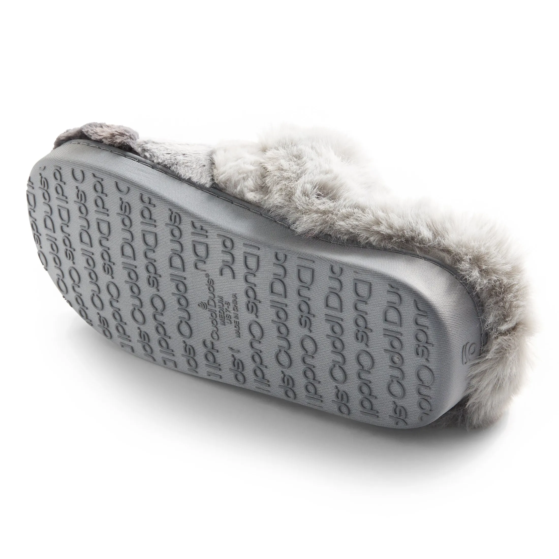 Colorblock Faux Fur Clog Slipper