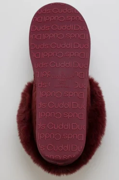 Corduroy Clog Slipper with Sherpa Lining