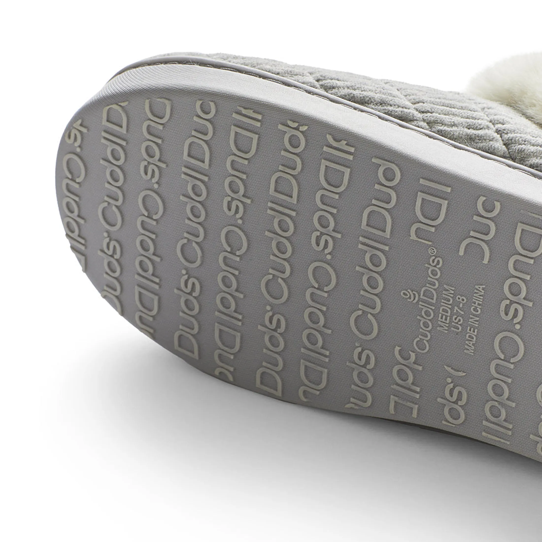 Corduroy Clog Slipper with Sherpa Lining