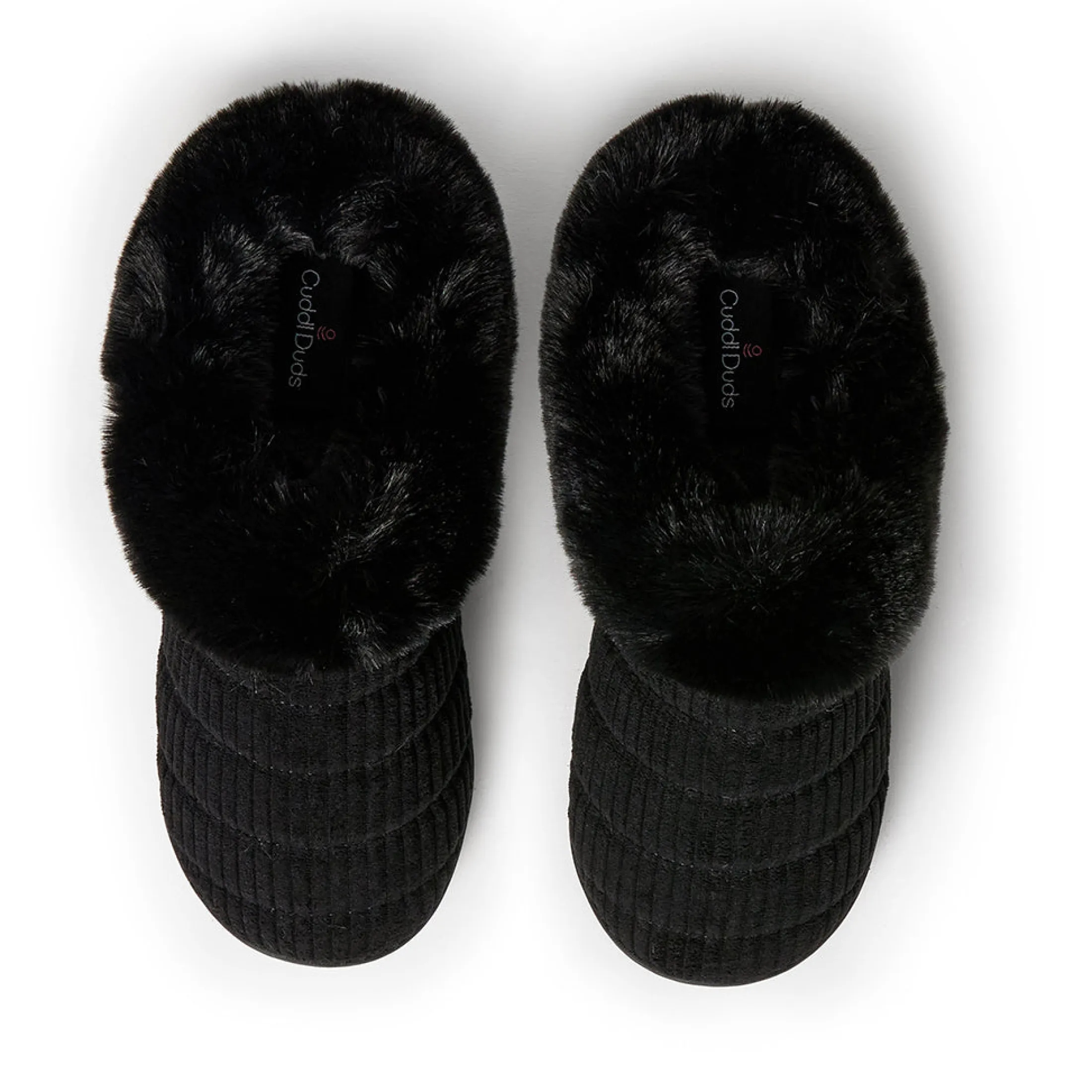 Corduroy Clog Slipper with Sherpa Lining