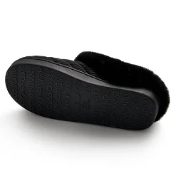 Corduroy Clog Slipper with Sherpa Lining