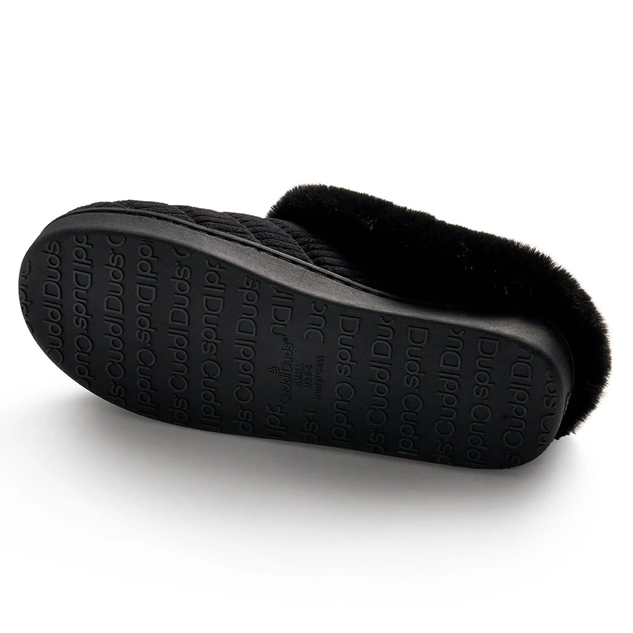 Corduroy Clog Slipper with Sherpa Lining