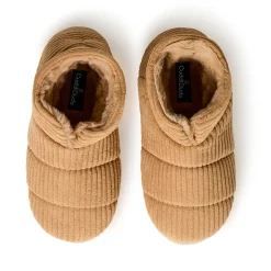 Corduroy Puff Bootie Slipper