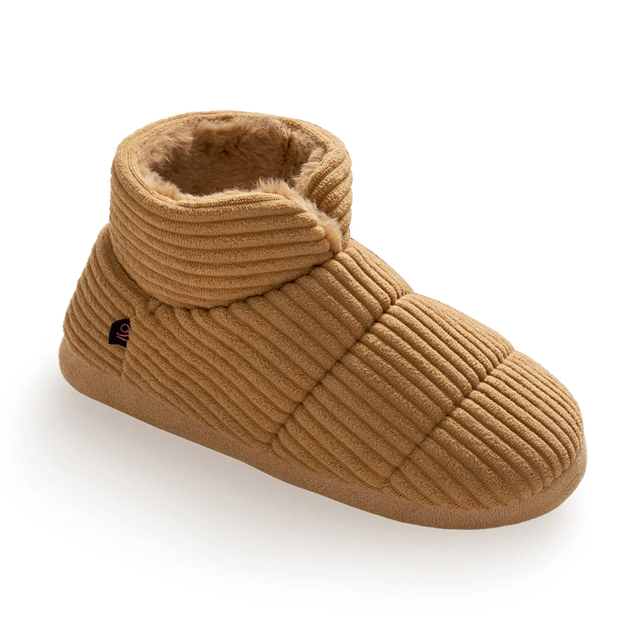 Corduroy Puff Bootie Slipper