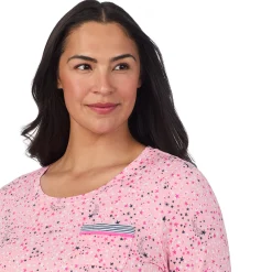 Cotton Rich Long Sleeve Top with Pant Pajama Set PLUS