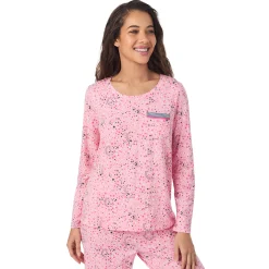 Cotton Rich Long Sleeve Top with Pant Pajama Set