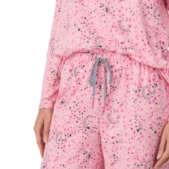 Cotton Rich Long Sleeve Top with Pant Pajama Set