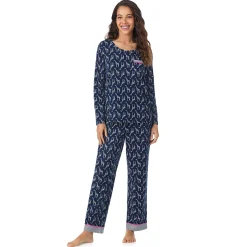 Cotton Rich Long Sleeve Top with Pant Pajama Set