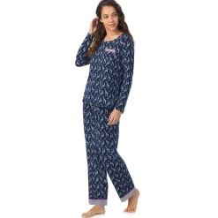 Cotton Rich Long Sleeve Top with Pant Pajama Set