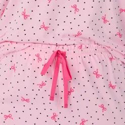 Cotton Rich Ruffled Short Sleeve Top with Pant Pajama Set PLUS