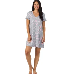 Cotton Rich Ruffled Short Sleeve Sleepshirt