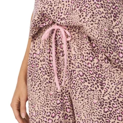 Cotton Rich Short Sleeve Top with Cropped Pant Pajama Set