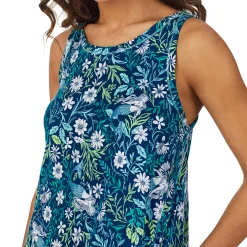 Cotton-Blend Sleeveless Sleep Midi-Gown