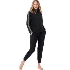 Cuddl Duds x Jennifer Lake Fleecewear with Stretch Cropped Jogger