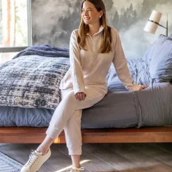 Cuddl Duds x Jennifer Lake Fleecewear with Stretch Cropped Jogger