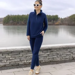 Cuddl Duds x Jennifer Lake Fleecewear with Stretch Cropped Jogger