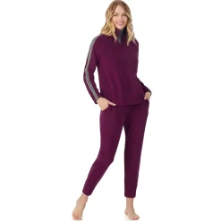 Cuddl Duds x Jennifer Lake Fleecewear with Stretch Cropped Jogger