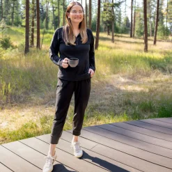 Cuddl Duds x Jennifer Lake Fleecewear with Stretch Cropped Jogger