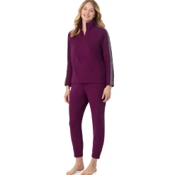 Cuddl Duds x Jennifer Lake Fleecewear with Stretch Half-Zip Pullover