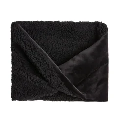 Double Plush Velour and Sherpa Reversible Neckwarmer