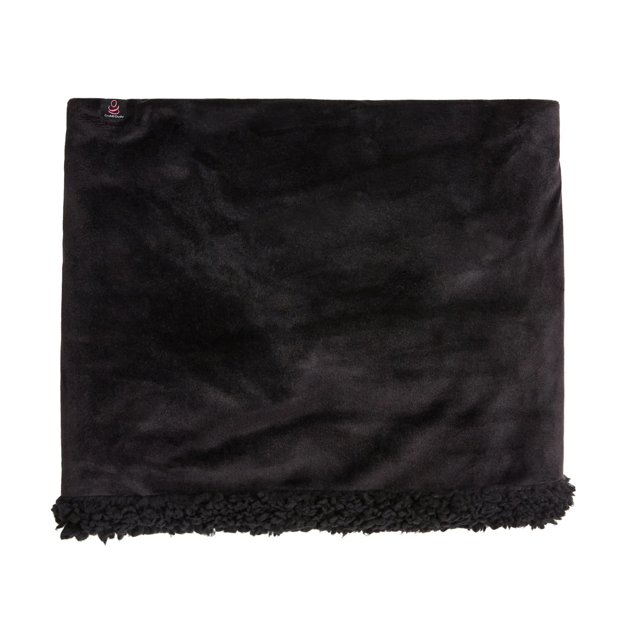 Double Plush Velour and Sherpa Reversible Neckwarmer