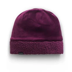 Double Plush Velour Hat with Sherpa Cuff